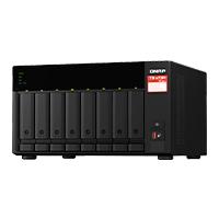 NAS Qnap TS-873A-8G-US / 8 bahias SATA de 3,5 / Ncleo cuadruple 2.2GHz / 8GB DDR4 hasta 64 GB / LAN 2,5 GBE X2 / USB 3.2 X2/HOT swap / Soporta M.2 2280 / No incluye discos