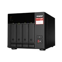 NAS Qnap TS-473A-8G / 4 bahias nucleo cuadruple hasta 2.7 GHz AMD Ryzen 8GB DDR4 SO-dimm/2 PTO 2,5 GBE / 1 PTO 10GBE / USB 3.2X3 / Hotswap / SATA / Hasta 72TB / No incluye discos
