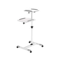 Soporte proyector, Manhattan,461726, tipo carro 10KG, dos bandejas para 10KG C/una, para proyectores y laptops