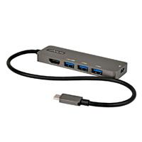 Docking station USB-C - Adaptador multipuertos USB tipo C a HDMI 2.0B 4K de 60Hz HDR10 - PD de 100W de paso - HUB USB 3.0 de 4 puertos - Con cable de 30CM - StarTech.com mod. DKT30CHPD3