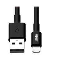 Cable de sincronización Tripp Lite M100-006-BK cable de sincronización y carga USB a a lightning, certificado MFI - Negro, M/M, USB 2.0, 1.83 M [6 pies] garantía limitada por 2 años