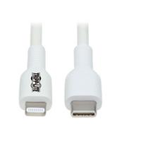 Cable USB Tripp-Lite M102-01M-WH cable de sincronización y carga USB C a lightning (M/M), certificado MFI, blanco, 1 M [3.3 pies]