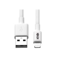 Cable USB Tripp-Lite M100-006-WH cable de sincronización y carga USB a a lightning, certificado MFI - Blanco, M/M, USB 2.0, 1.83 M [6 pies](hasta 480 mbps).enchapado en oro.
