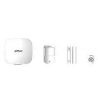 Kit de alarma Dahua inalmbrico con conexin Wi-Fi y Ethernet / Monitoreo por APP / Incluye panel Wi-Fi Ethernet un sensor de movimiento un contacto magntico un control remoto