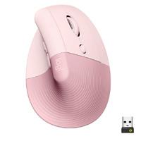 Mouse Logitech lift vertical ergo optico inalambrico BT logi bolt easy-switch rosa