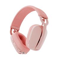 Audifonos diadema Logitech zone vibe 100 inalambricos recargables control de audio rosa