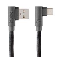 Cable tipo C Hune hiedra sustentable trenzado carga rapida y datos 90ª 1.2M (roca)