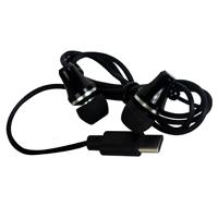 Audifonos alambricos conector tipo C Perfect Choice glissando - Negro