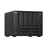 NAS Qnap TS-H973AX-32G / 9 bahias / 5 de 3,5 4 de 2,5 / Nucleo cuadruple 2.2GHz / 32GB DDR4 sodimm hasta 64GB/2 PTO 2,5 GBE/1 PTO 10 GBE / USB 3.2 X3 / Hotswap / No incluye discos / AMD Ryzen V1500B