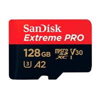 Memoria SanDisk micro sdxc 128GB extreme PRO 200MB/S 4K clase 10 A2 V30 C/adaptador sdsqxcd-128G-GN6MA