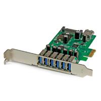 Tarjeta PCI express de 7 puertos USB 3.0 con perfil bajo o completo - StarTech.com mod. PEXUSB3S7