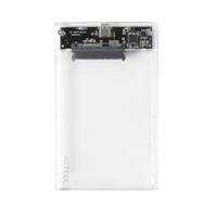 Carcasa case enclosure para disco duro Acteck armor clear HC440 / SSD 2.5 / Conexion USB C / SATA / Transparente / AC-934695