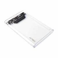 Carcasa case enclosure para disco duro Acteck armor clear HC430 / HDD 2.5 / Conexion USB micro B / SATA / Transparente / AC-934688