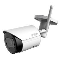 Camara Dahua IP bullet Wi-Fi de 4 megapixeles / Lente de 2.8MM / 90 grados de apertura / H.265 / IR de 30 metros / Microfono integrado / Ranura para microsd / Metalica / IP67 / Dwdr / Videoanaliticos con SMD