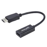 Adaptador DisplayPort, Manhattan,151634, M a HDMI H, cable 15CM 1080p