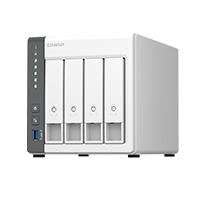 NAS Qnap TS-433-4G / 4 bahias nucleo cuadruple 2.0 GHz 4GB DDR3/1 LAN 2,5 GBE / 1 LAN GBE / USB 3.2 X1/SATA / HOT-swap / Sin discos / ARM cortex A55
