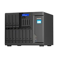 NAS Qnap TS-1655-8G / 16 bahias / 12 SATA de 3,5 4 SATA de 2,5 / Ocho nucleos 2.8GHz / 8GB DDR4 hasta 128GB/2 PTO 2,5 GBE / USB 3.2 X4 / Hotswap / No incluye discos / Atom C5125 / Torre / Hasta 240 TB