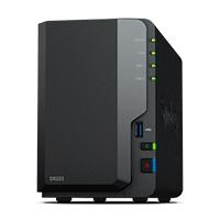 NAS Synology DS223 / 2 bahias nucleo cudruple 1.7 GHz / 2GB DDR4 / LAN Gigabit X1/USB 3.2 X3/SATA / HOT-swap / Sin discos / Realtek RTD1619B / Hasta 36 TB