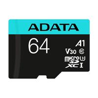 Memoria Adata micro sdxc / Sdhc 64GB UHS-I 100MB / 80MB clase 10 V30 A2 C/adaptador AUSDX64GUI3V30SA2-RA1