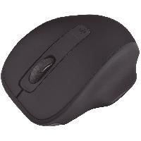 Mouse optico Quaroni inalambrico 4 botones color negro con ajuste de DPI 1600/1200/800