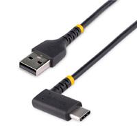 Cable 1M USB a a USB C acodado en ngulo recto - Cable USB-C de carga rapida de alta resistencia - USB 2.0 a a USB tipo-C - StarTech.com mod. R2ACR-1M-USB-cable