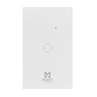 Apagador inteligente de pared Mirati de 1 apagador touch Wi-Fi 2.4Hz Bluetooth / Compatible con Android e iOS / Funciona con alexa y asistente de Google