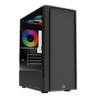 Gabinete gamer Balam Rush NYX GI730 / Mini torre / Micro ATX - Mini ITX / 3 ventiladores RGB incluidos / Bahia para HDD - SSD / Panel lateral de cristal templado / Negro / BR-936095