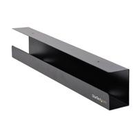 Organizador de cables para debajo del escritorio - Bandeja organizadora / Porta cables para oficina - Montaje en escritorio / Mesa para cableado / Extensiones electricas de PC - 60CM largo X 7.6CM fondo