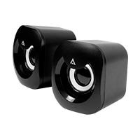 Bocinas Acteck / Esence basic AS215 / Alambrica / USB / Iluminacion LED / Negro / AC-935272