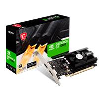Tarjeta de video MSI NVIDIA GT 1030 / X16 3.0 / GDDR4/4 GB / 1X DP 1.4 / HDMI 2.0B / Bajo perfil / Gama basica