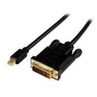 Cable 1.8M mini DisplayPort a DVI StarTech.com - Cable adaptador mini DP a DVI - Video 1080p - Mini DP activo a DVI-D monoenlace, mini DP o Thunderbolt 1/2 MAC/PC a monitor DVI