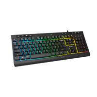 Teclado Acteck aurean PRO TA477G / Alambrico USB / Multimedia / Iluminacion RGB / Anti-ghosting / 105 teclas / Membrana / Español / Negro / AC-936743