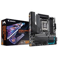 MB Gigabyte B650M aorus elite AX AMD S-AM5 DDR5 PCIe 4.0 / HDMI / 4XUSB 2.0 / M.2 / ATX / Gama media / Gamer / RGB