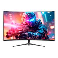 Monitor gamer Balam Rush ultra earth II MGX27C / 27 PUL / Curvo / 180 Hz / Full HD / 1 MS / Joystick de navegacion / HDMI + DP + USB C + audio + DC / Flicker free / Free sync / Negro / BR-938273