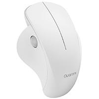 Mouse inalambrico ergonmico scroll lateral Quaroni 3 scroll / Receptor 2.4 GHz / 1200 DPI / Ptico / Bajo consumo / Blanco