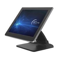 Monitor EC Line EC-TS-1538, negro, pantalla touch, 15 pulgadas, VGA, HDMI, USB, 1024 X 768, capacitiva, LEC-LCD
