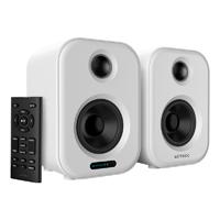 Bocina Acteck dynamic exact BS650 / Bluetooth para escritorio / Bluetooth 5.0, AUX 3.5 mm y USB / 50 W / Pantalla LED / Control remoto / Blanca / AC-935883