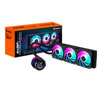 Disipador de enfriamiento liquido Gigabyte aorus waterforce X II 360I / LCD display / S-1200 / S-1700 / AM4 / AM5 / RGB / Color blanco