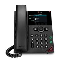 Telefono IP HP Poly 89B62AAAC3 VVX 250 / 4 linea pantalla a color 2.8 pulgadas PoE 2 puertos Gigabit altavoz color negro no incluye fuente poder