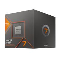 Procesador AMD Ryzen 7 8700F S-AM5 8A gen / 4.1 - 5 GHz / Cache 16MB / 8 nucleos / Sin graficos / Con disipador / Gamer alto