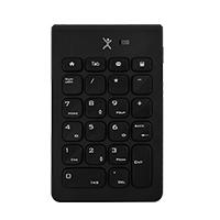Teclado numerico e inalambrico receptor USB portatil 22 teclas de membrana Perfect Choice numbra - Negro