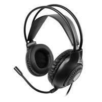 Audifonos diadema alambricos con microfono flexible para streaming 3.5MM trrs Perfect Choice stream PRO - Negro