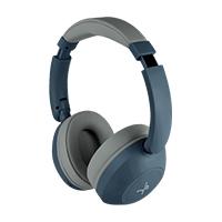 Audifonos on-EAR inalambricos plegables manos libres con BT Perfect Choice soundia - Azul