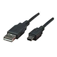 Cable USB, Manhattan,302340, V2.0 a-mini B 3.0M negro