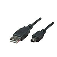 Cable USB, Manhattan, 322638, V2.0 a-mini B 0.9M negro