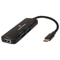 HUB USB tipo C - 3 puertos USB-a 1 puerto USB-C Perfect Choice