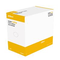 Bobina UTP / Dahua / PFM920-6U / Cable UTP CAT6 para exterior con 305 metros de 100 cobre, cubierta mdpe resistente y color negro, cumple con ansi / TIA 568-C.2, rohs, y es retardante de flama, ideal par