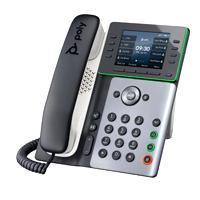 Telefono IP HP Poly 82M92AA edge E300 / Telfono IP 32 lineas pantalla a color 3.5 puerto Gigabit 2 USB-C 1 PoE Bluetooth NFC