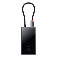 HUB tipo C de 8 puertos Baseus, 1- HDMI 4K60HZ,1-USB 3.0,2- USB 2.0, 1- PD,1- RJ45,1-SD/TF