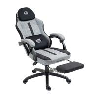 Silla gamer Balam Rush force plus Z1 / Reclinable 135 grados / Piston clase 2 / MAX 150 kg / Soporte lumbar ergonomico con termogel / Reposacabezas y reposapies acolchado / Gris / BR-940757